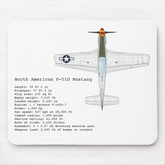 P-51D Mustang mousepad (Vorne)