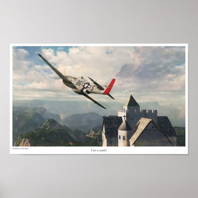 P-51D Mustang Poster (Vorne)