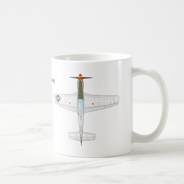 P-51D Mustang-Tasse Tasse (Rechts)