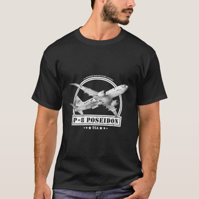 P-8 Poseidon-Luftfahrzeug T-Shirt (Vorderseite)