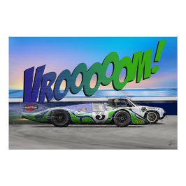 P 917 Hippie Car vs P 914/6 Poster