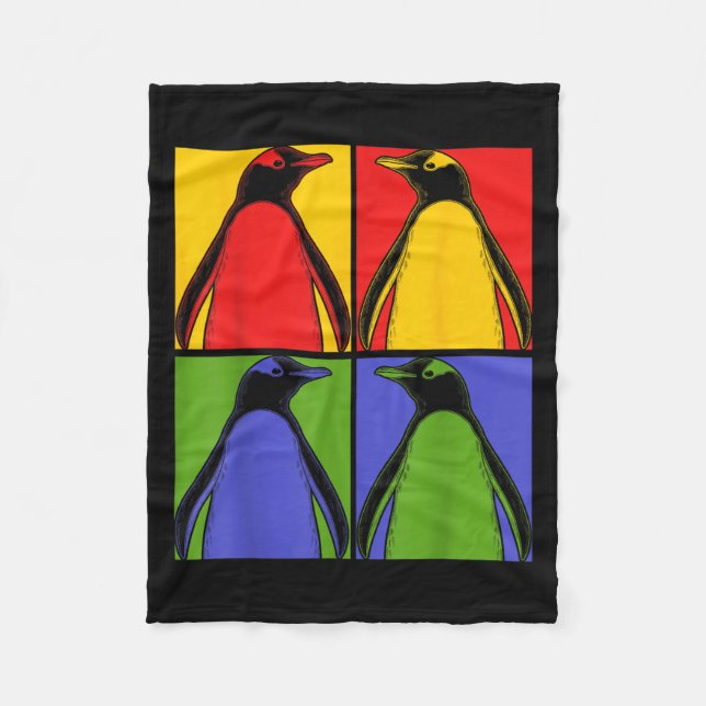 P Art Antarctic Animal Lover Zoo Keeper Gift Cute  Fleecedecke (Vorderseite)