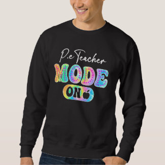 P.E-Lehrermodus am ersten Tag der Gefärbte Krawatt Sweatshirt