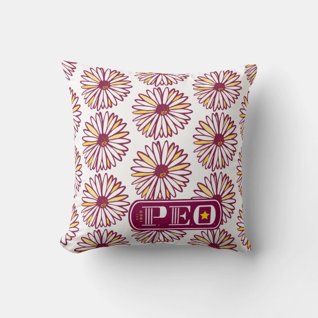 P.E.O.Logo Kissen (Vorderseite)