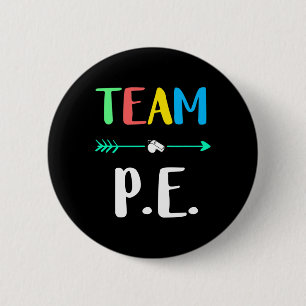 P.e. Schullehrer Pe Teacher Strong Physical Tea Button