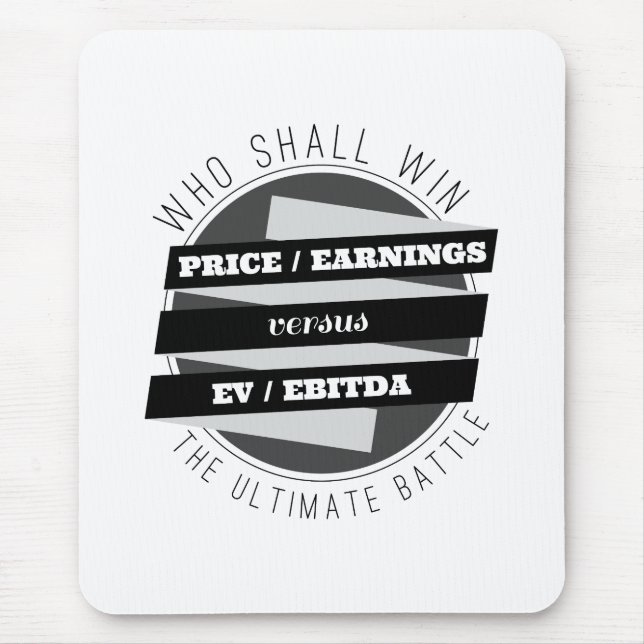 P/E Verhältnis gegen EV/EBITDA Verhältnis Mousepad (Vorne)