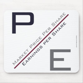 ‚P/E-Verhältnis‘ Mousepad