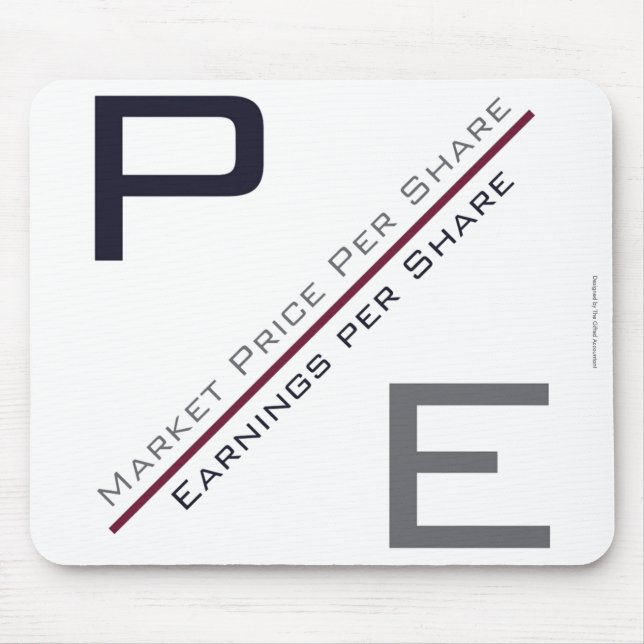 ‚P/E-Verhältnis‘ Mousepad (Vorne)