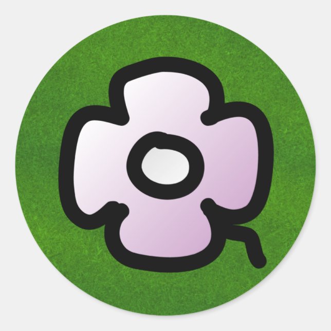 P. Fourale Rundung Runder Aufkleber (Vorderseite)