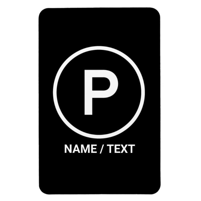 P für Paleo Ernährung natürlich keine Körner mager Magnet (Vertikal)