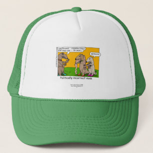 P.I. Mink (Human Stole) Cartoon auf Kappe