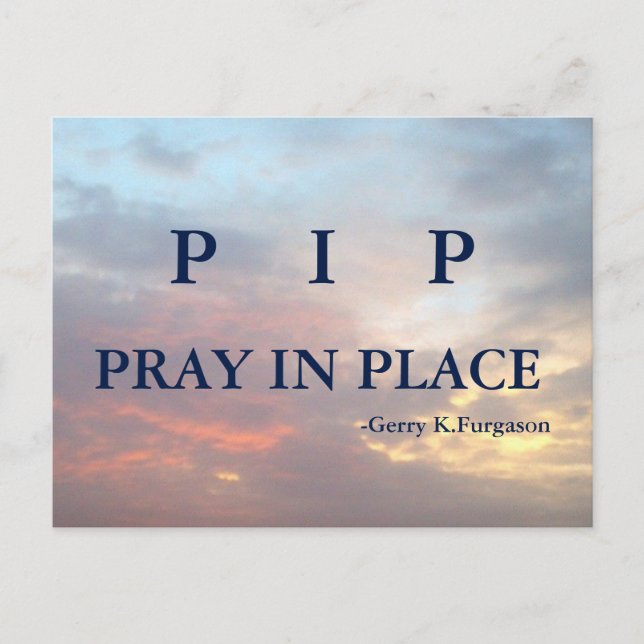 P I P PRAKTIKEN POSTKARTE (Vorderseite)