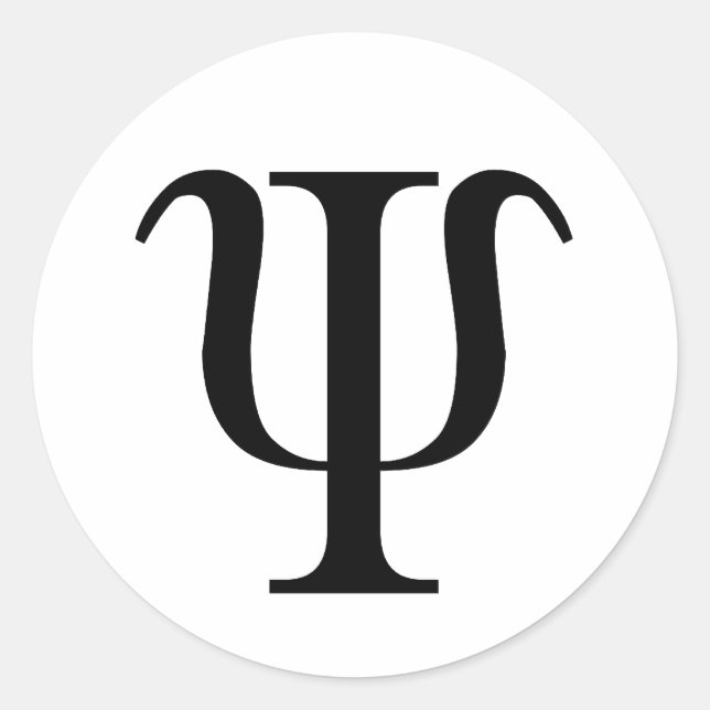 P/in Runder Aufkleber (Vorderseite)