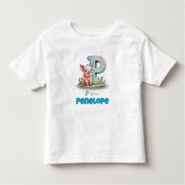 P is for Penelope - Personalized Toddler T-Shirt