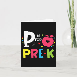 P ist für die Zeit vor der Rückkehr in die Schule Karte