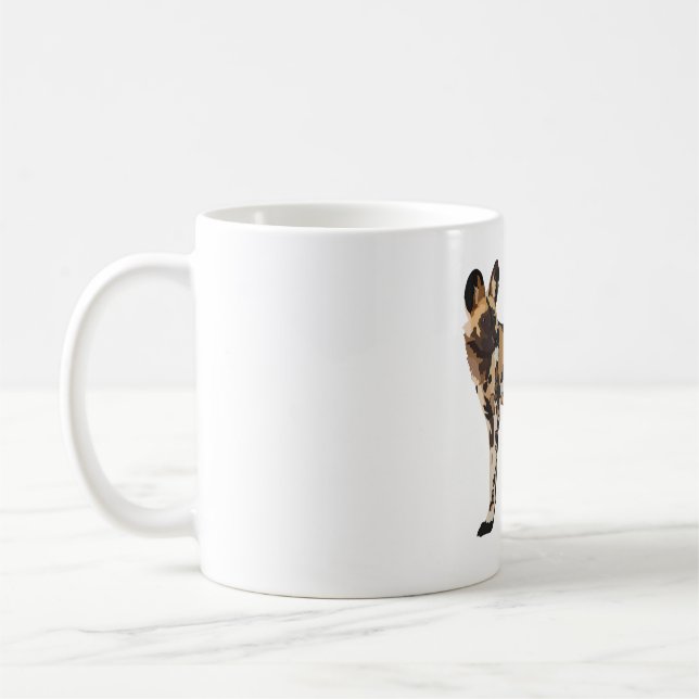 P ist für gestrichene Hunde Kaffeetasse (Links)