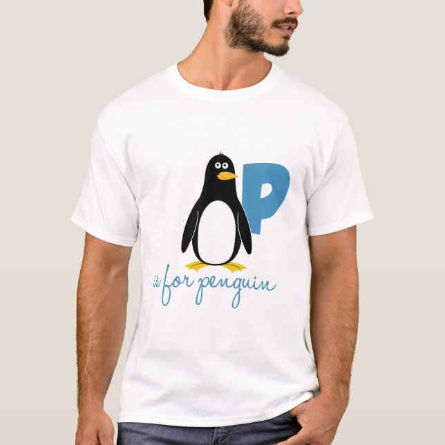 P ist für Penguin T-Shirt (Vorderseite)