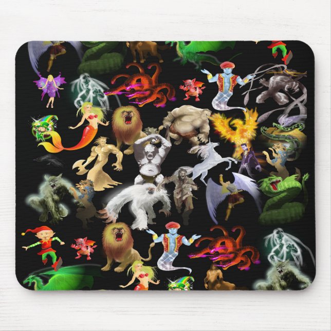 P ist für Phoenix Mouse Pad(Black) Mousepad (Vorne)
