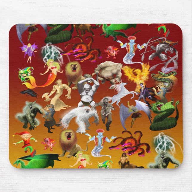 P ist für Phoenix Mouse Pad(Gold) Mousepad (Vorne)