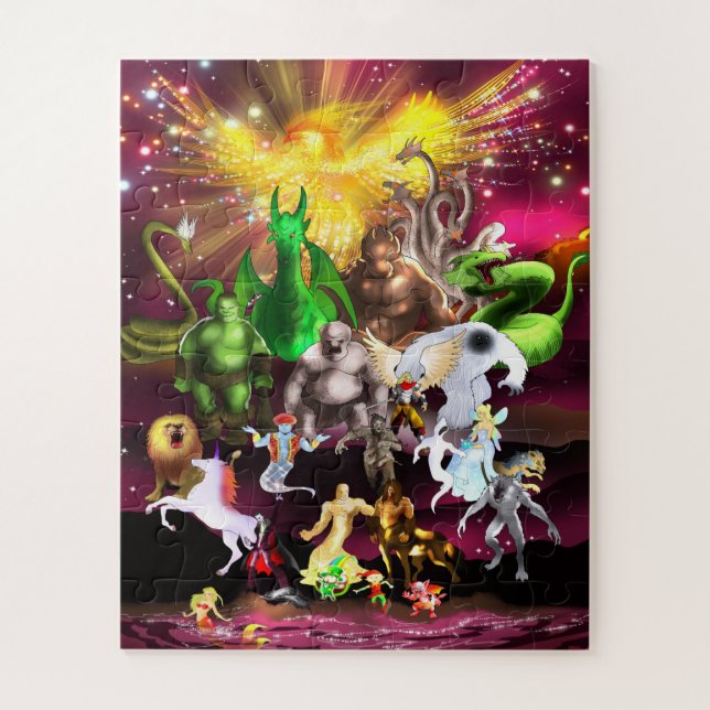 P ist für Phoenix Puzzle (Vertikal)