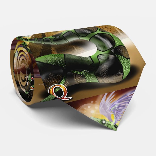 P ist für Phoenix: Q ist für Quetzalcoatl Krawatte (Gerollt)