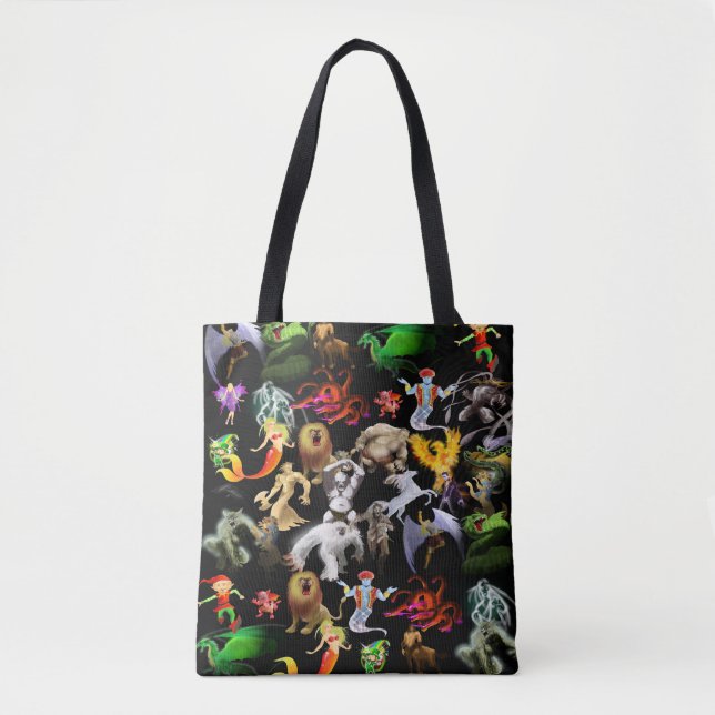P ist für Phoenix Tote Bag (schwarz) (Vorderseite)