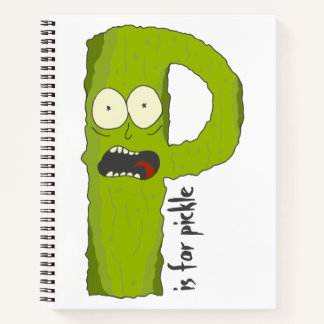 P ist für Pickle Grafik Notebook Alphabet Oops! Notizbuch