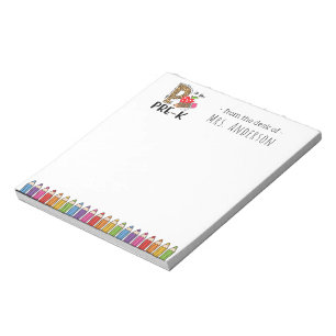 P ist für Pre-K Back to School Teacher Notepad Notizblock