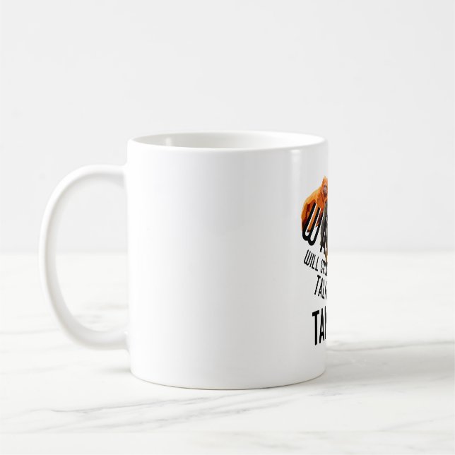 P ist für Primat Keeper Kaffeetasse (Links)