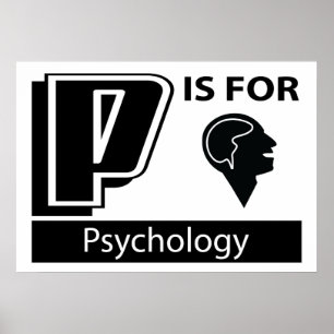 P ist für Psychologie Poster