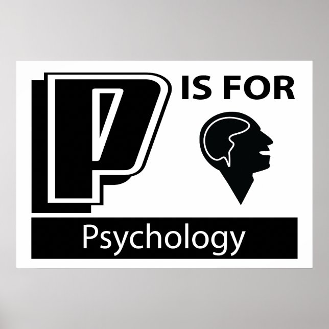 P ist für Psychologie Poster (Vorne)