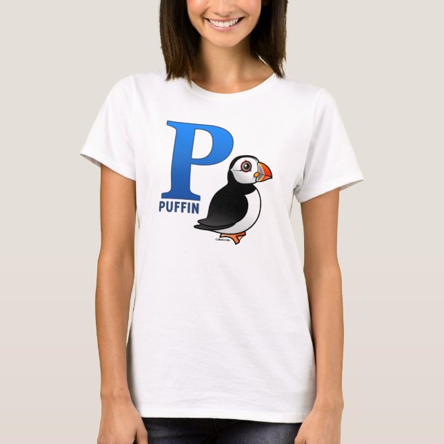 P ist für Puffin T-Shirt (Vorderseite)