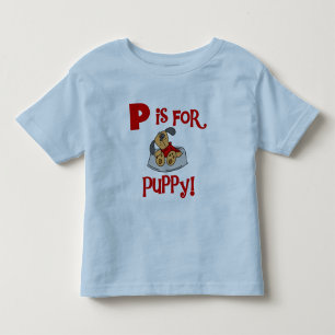 P ist für Welpen-T-Shirts und Geschenke Kleinkind T-shirt