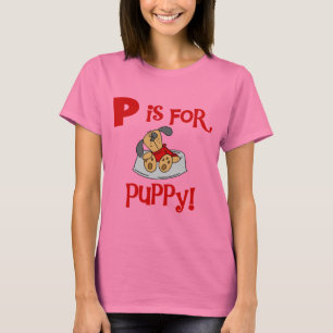 P ist für Welpen-T-Shirts und Geschenke T-Shirt
