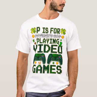 P ist zum Spielen von Spielen Jungen St. Patrick T T-Shirt