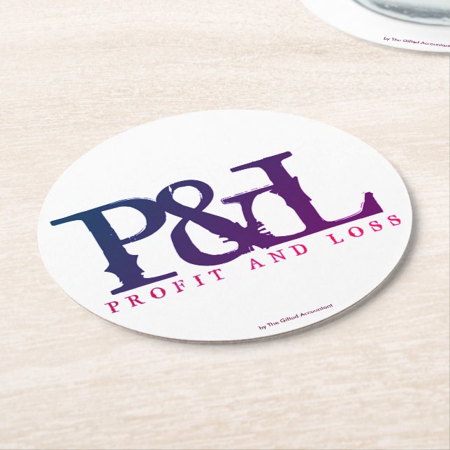 ‚P&L‘ RUNDER PAPPUNTERSETZER (Angewinkelt)