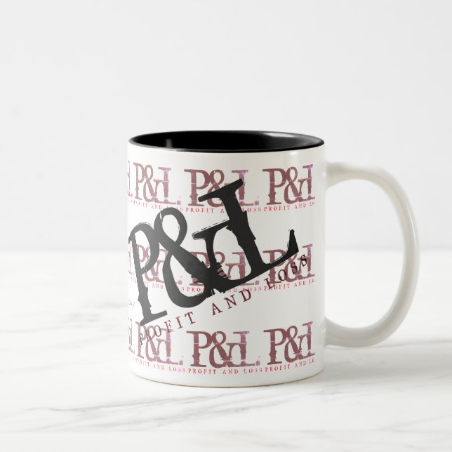 ‚P&L‘ ZWEIFARBIGE TASSE (Rechts)