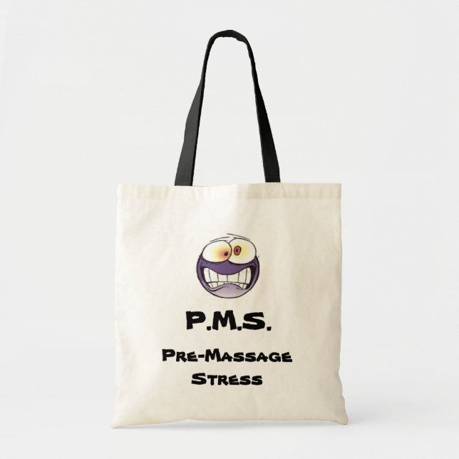 P.M.S. Vor-Massage Druck-Leinwand-Tasche Tragetasche (Vorne)