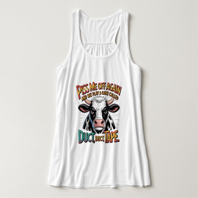 P Me Off Again, We Play The Game, Duct Tape  Tank Top (Design Vorderseite)
