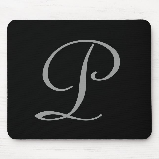 P: Monogram P Elegant Mousepad - Initialbrief (Vorne)