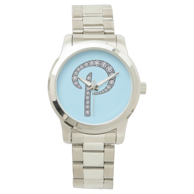 P Monogramm-Blendwristwatch Armbanduhr (Vorderseite)