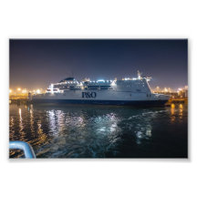 P&O Pride of Hull Fähre bei Nacht