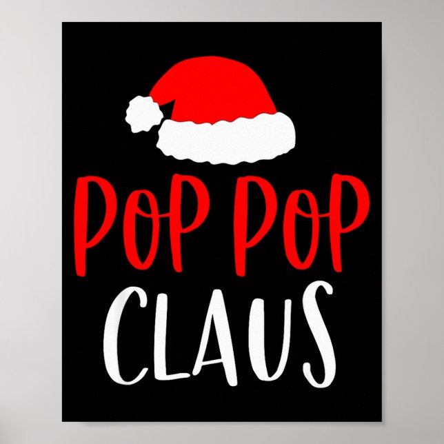 P P Claus Shirt Funny Christmas Pajamas Pjs Grandp Poster (Vorne)