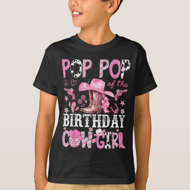P P Of The Birthday Cow-girl Nk Disco Rodeo P P  T-Shirt (Vorderseite)