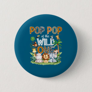 P P Von The Wild One 1. Geburtstag Safari Dschunge Button