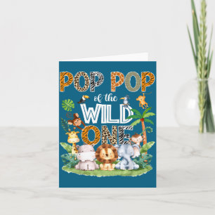 P P Von The Wild One 1. Geburtstags-Safari-Dschung Karte