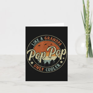 P P Wie ein Opa, nur cooler, Vintage Retro Vater Karte