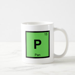 P - Pan Gott Chemie Periodensystem Symbol Tasse