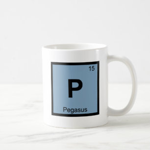 P - Pegasus Griechisch Chemistry Periodisches Tabe Kaffeetasse