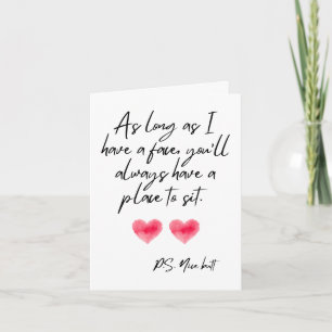 P.S. Nice Hintern Valentine's Day Grußkarte Dankeskarte